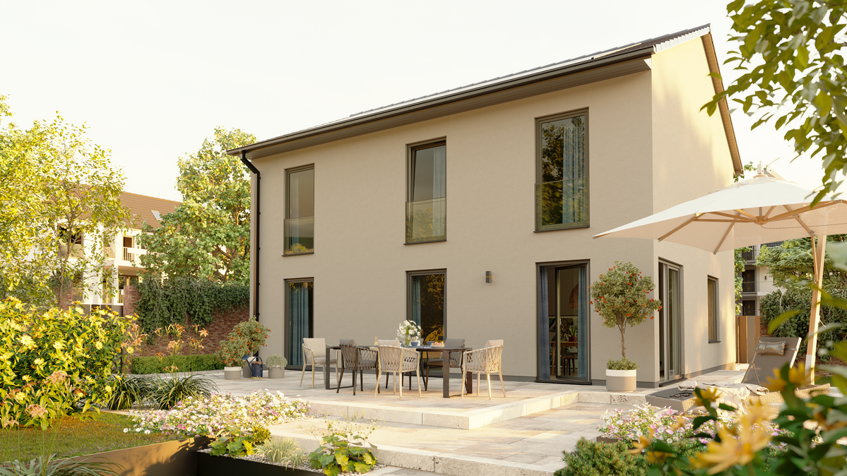 Individuell geplantes Massivhaus wie das Flair 152 Individual Ein individuell geplantes Traumhaus vom Typ Flair 152 Individual als Beispiel für flexible Hausplanung mit Town and Country Haus